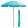 u6.5 Feet Beach Umbrella with Carry Bag without Weight Base
