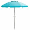 u6.5 Feet Beach Umbrella with Carry Bag without Weight Base